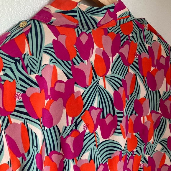 Tory Burch Logo Button Down Top 4 - Picture 6 of 6